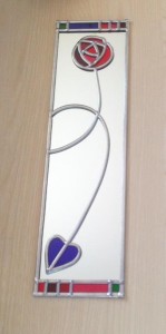 Mackintosh design stained glass mirror