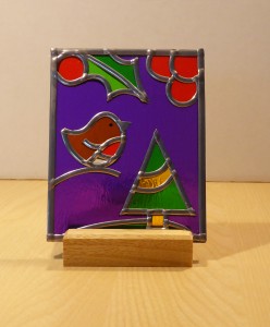 Christmas Scene Stained Glass T-light