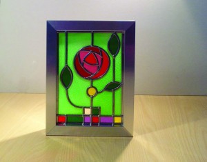 Stained glass Mackintosh style