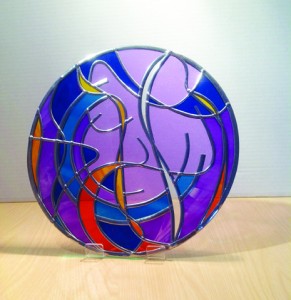 Circular Glass panel - 'Life'