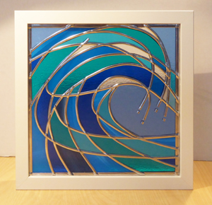 Stained Glass Abstract Wave