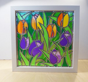 Stained Glass Tulips