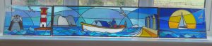 3 Stained Glass Panels - The Needles